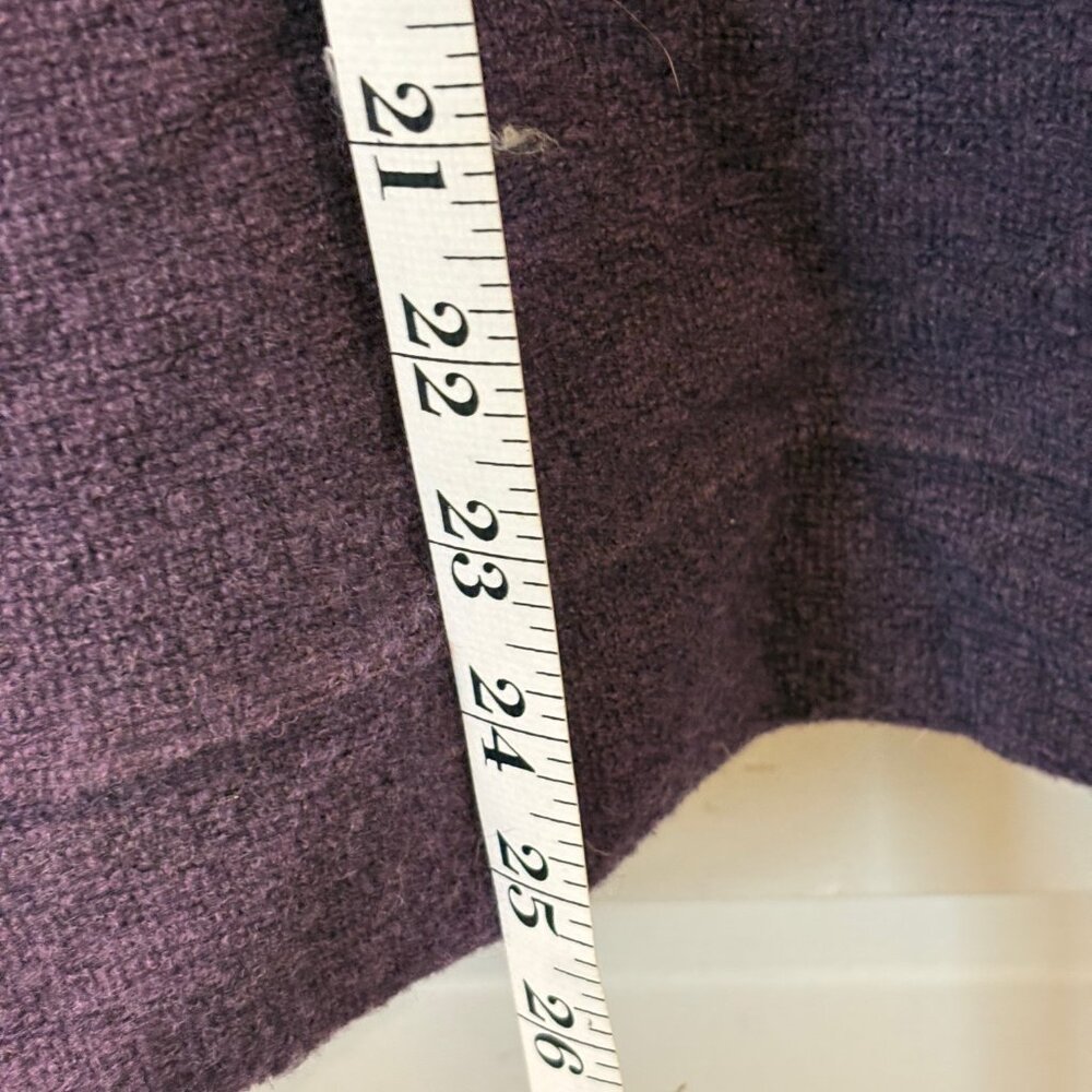 Women's Medium Ibex cardigan in deep plum - Picture 8 of 10